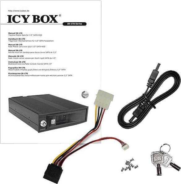 Produktbild Icy Box IB-170SK-B, Wechselrahmen Kit, SATA, Schwarz
