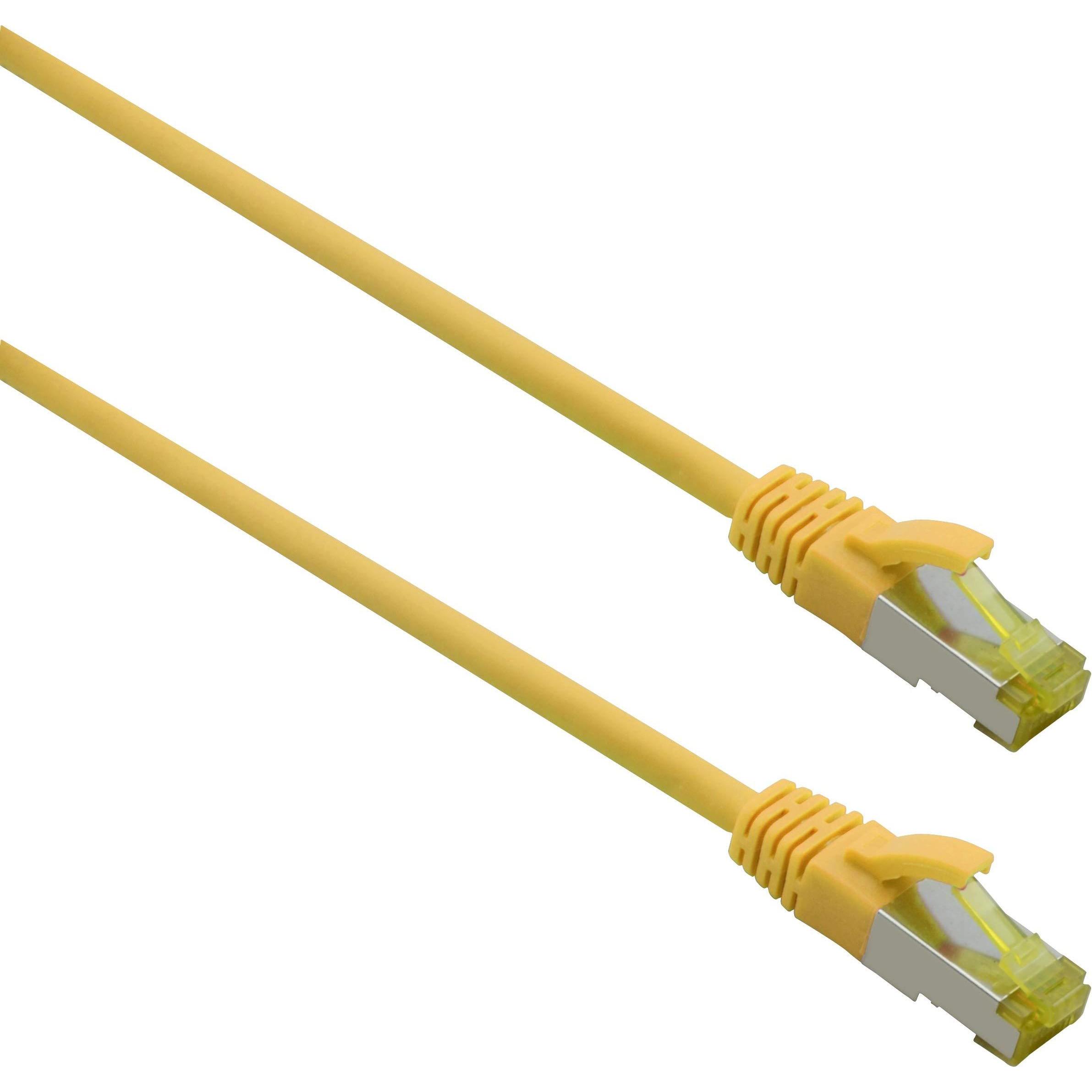 Helos ultra flex Patchkabel S/FTP Cat 6a TPE gelb 7,5m (S/FTP, CAT6, 7.50 m), Netzwerkkabel