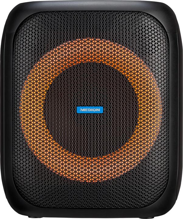 Produktbild Medion LIFE® S61991 Partylautsprecher, tragbares Bluetooth®-Soundsystem. Bluetooth® 5.0 für kabellose Musik (3 h, Akkubetrieb, Netzbetrieb)