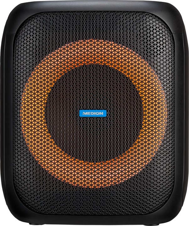Produktbild Medion LIFE® S61991 Partylautsprecher, tragbares Bluetooth®-Soundsystem. Bluetooth® 5.0 für kabellose Musik (3 h, Akkubetrieb, Netzbetrieb)