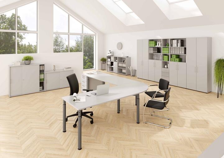 Produktbild Bümö Schiebetürenschrank office - 2 Ordnerhöhen (120 x 40 x 75 cm)