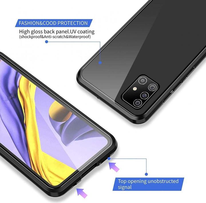 Produktbild G-Case Samsung Galaxy M51 Aluminium Magnetic Glass Case Hülle (Samsung Galaxy M51)