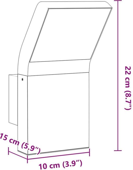 Image du produit vidaXL Aussenwandleuchte (IP54)