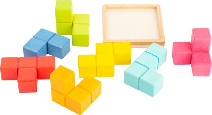 Actual product image small foot 3D Puzzle cube geometric shapes (German)