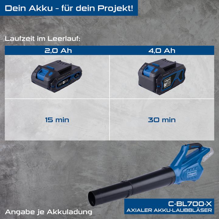 Produktbild Scheppach Akku-Laubbläser C-BL700-X (DIY) (Akkubetrieb, Laubbläser)