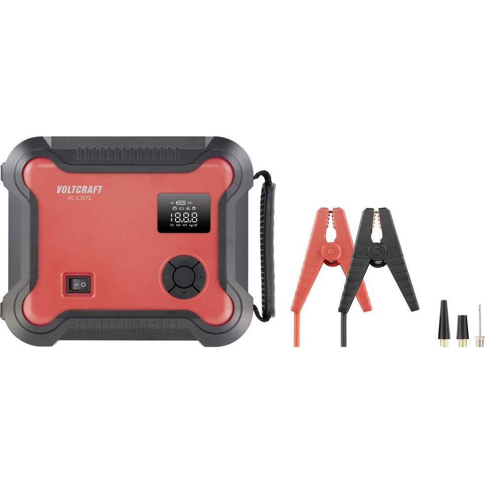 Thumbnail - Voltcraft, Starthilfe, Starthilfekabel VC-CJS72 VC-15820465 Starthilfestrom (12 V)=600 A 12 (1200 A, 16000 mAh)
