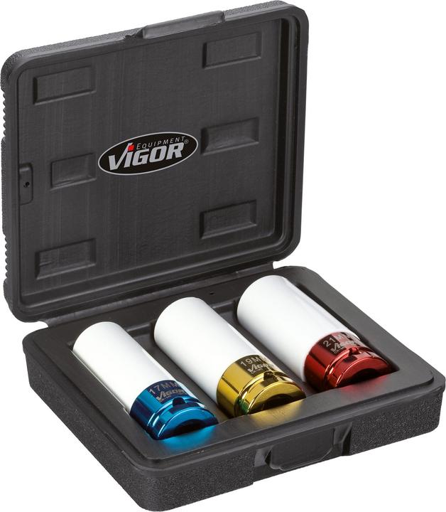 Productafbeelding Vigor Slagmoersleutelset (19 mm, 21 mm, 17 mm)