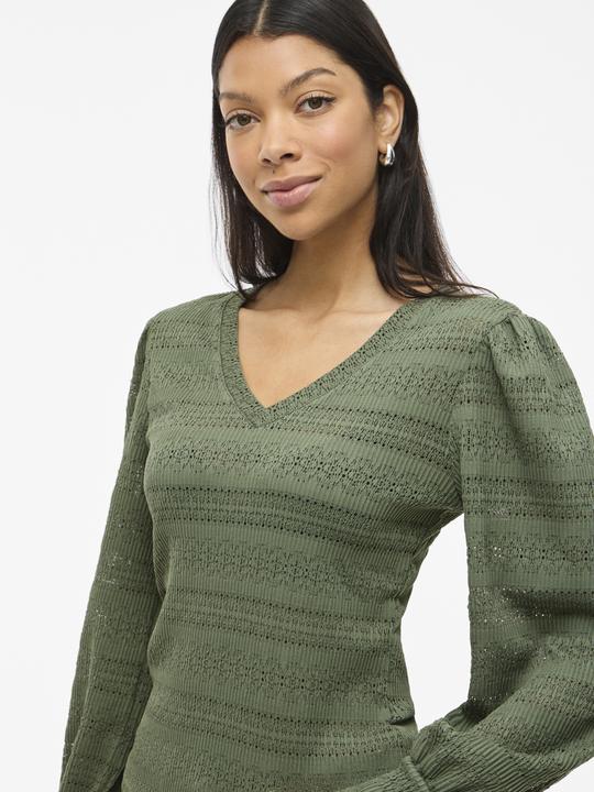 Immagine prodotto Vila V-Ausschnitt Oberteil mit langen Ärmeln (S)