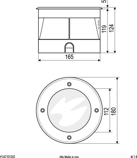 Image du produit EVN-Lichttechnik Encastré de sol à LED (950 lm, E27, IP67)