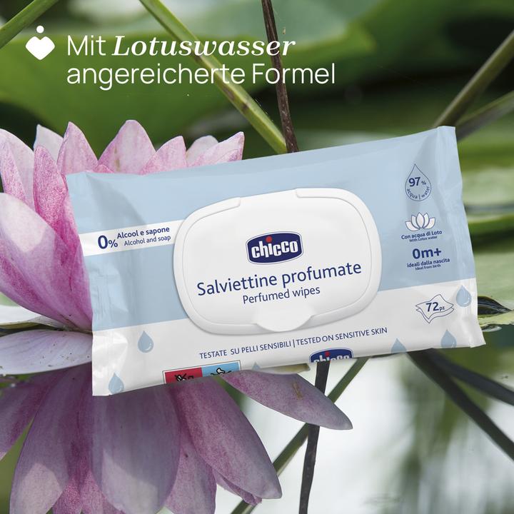 Actual product image Chicco Cleaning wipes, with flip cover, 72 pcs - 0m+ (72 Piece)