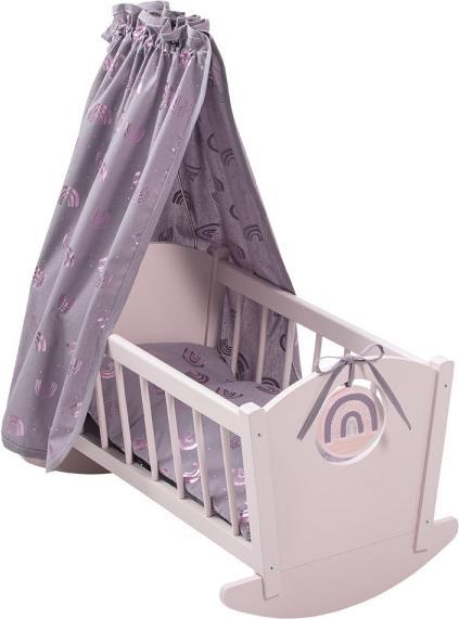 Actual product image Howa Doll's Cradle Doll's Bed Rainbow
