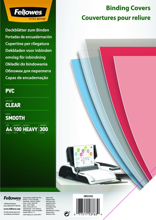Immagine prodotto Fellowes Lastre di copertura in PVC