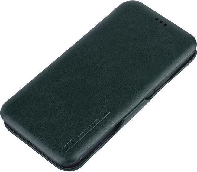 Produktbild UNIQ Accessory Book-Case Handyhülle Apple iPhone 12/12 Pro Veganes Leder Grün No.108 (Apple iPhone 12, Apple iPhone 12 Pro)