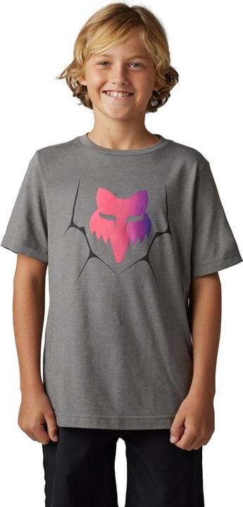 Actual product image Fox Tee 23 Yth Syz Ss Htr Graph Ym (M)