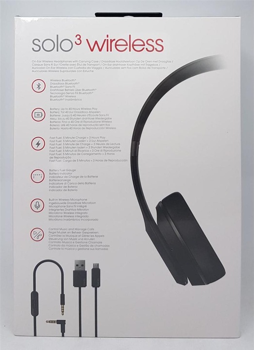 Image du produit Beats Solo3 (ANC, 40 h, Filaire, Sans fil)
