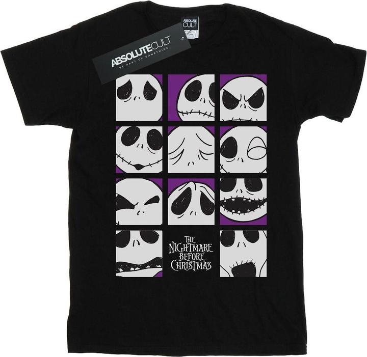 Produktbild Disney Nightmare Before Christmas Many Faces Of Jack Squares TShirt (L)