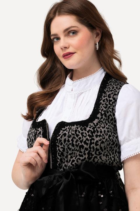 Produktbild Ulla Popken Dirndl, Leo-Top, Carree-Ausschnitt, ärmellos (60)