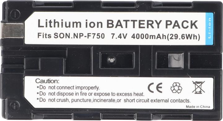 Produktbild AccuCell Akku Sony NP-F750, NP-F770, NP-F550, NP-F530, NP-F330, NP-F570 (Kamera Akku)