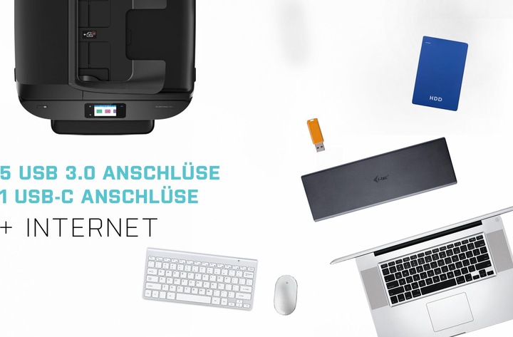 Actual product image i-tec USB 3.0 / USB-C / Thunderbolt 3 Dual 4K Dock (USB-C, 5 Ports)