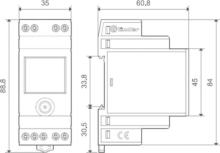 Actual product image Finder Light dependent relay, with timer