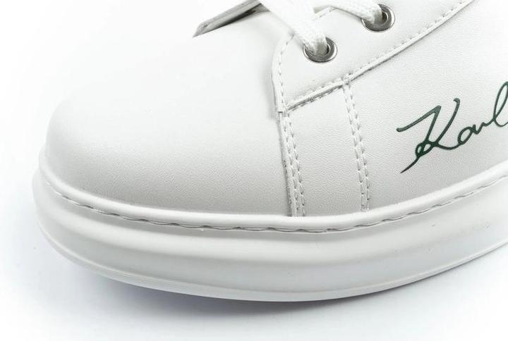 Actual product image Karl Lagerfeld men's shoes sneakers Kapri natural leather white (46)