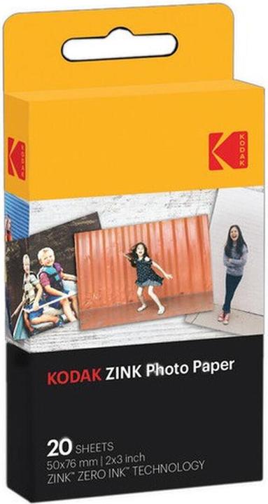 Kodak Pellicola istantanea 2x3 - confezione da 20 (Tocco a scatto, schiocco, Mini 2, M230, Stampato, Verde menta)