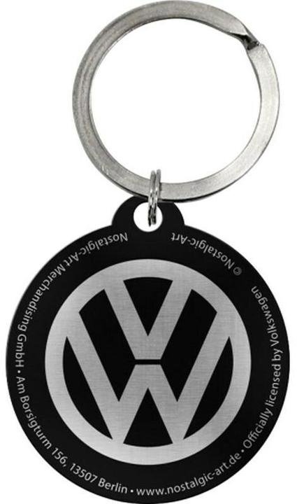 Actual product image Nostalgic-Art Merchandising Nostalgic Art key ring VW Ø 4 cm, blue/white, motif: logo
