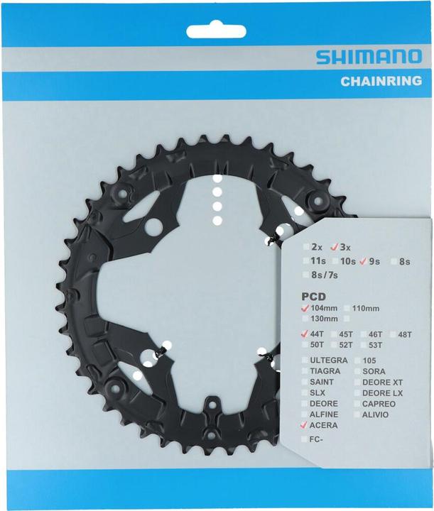 Actual product image Shimano Chainring ACERA FC-T3010 44 teeth (44)