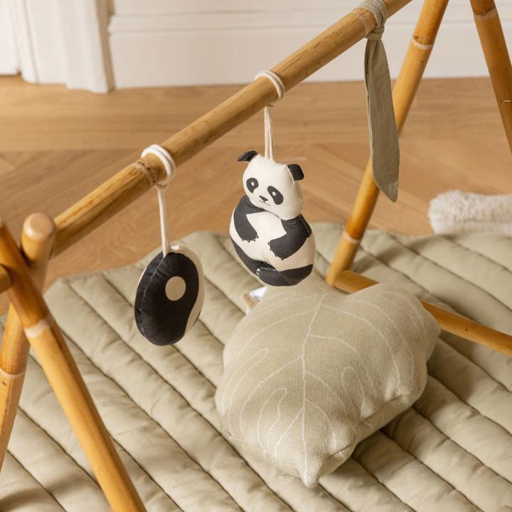 Produktbild Lorena Canals Set of 3 rattle toy hangers - Panda