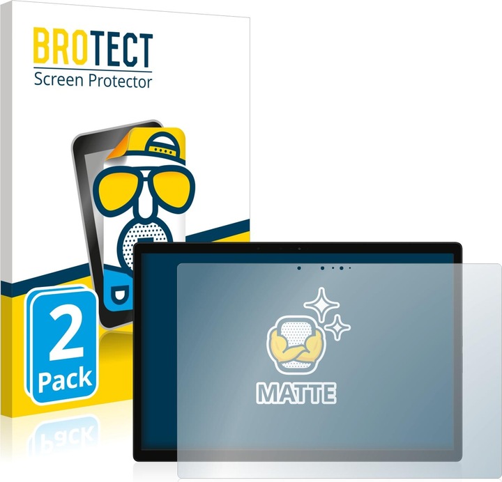 Productafbeelding BROTECT Antireflecterende schermbeschermer mat (2 Stuk, Boek S 12.4")