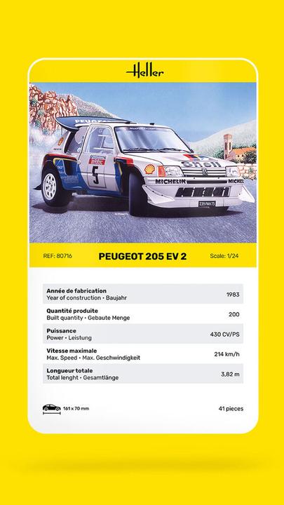 Actual product image Heller Peugeot 205 EV 2