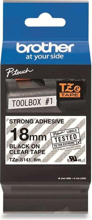Actual product image Brother Tze-S141 (1.80 cm, Transparent)