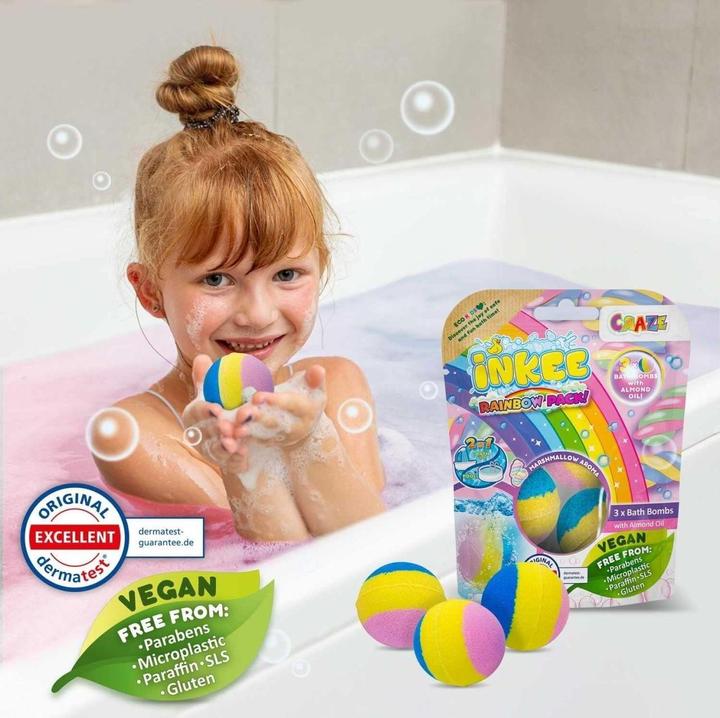 Produktbild Craze Inkee Rainbow Mulitpack (Badekugeln, 60 g)