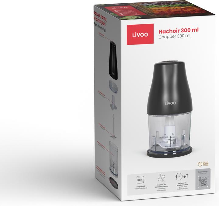 Image du produit Livoo Hachoir 300 ml (300 ml, 400 W)
