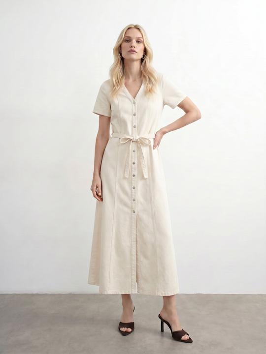 Image du produit Vero Moda VMJANINA Langes Kleid Jeanskleid (S)