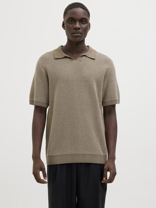 Produktbild Jack & Jones Jprcceaston Knit Split Neck Ss Sn (XS)