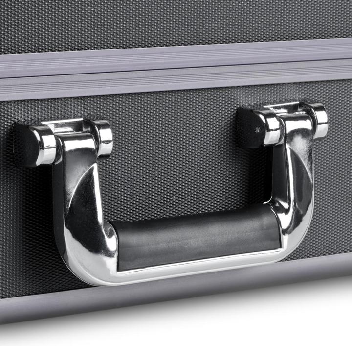 Actual product image mantona Photo case Basic M, black/metallic (Camera case)