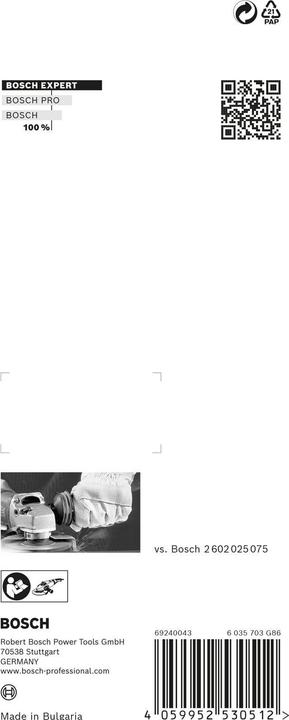 Actual product image Bosch Professional Zubehör EXPERT Handle for Vibration Control M14 angle grinder, 169 x 69 mm