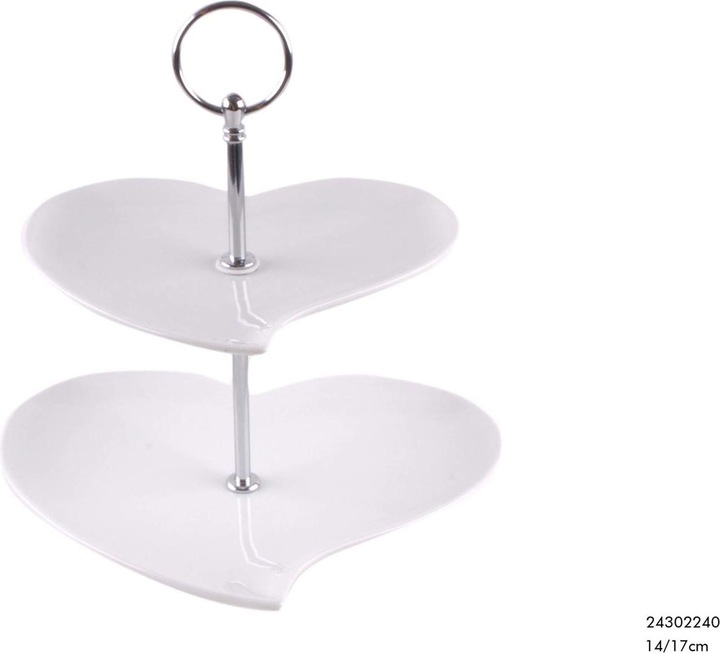 Actual product image G. Wurm Etagere heart shape