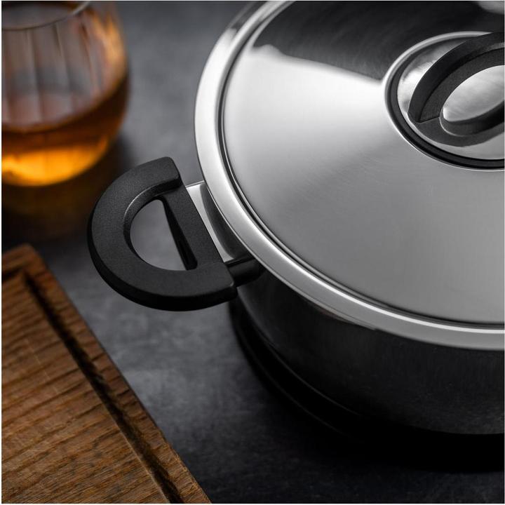 Actual product image Kuhn Rikon DUROTHERM® PRO Black Serving casserole 1.0 L · Ø 14 cm (14 cm, Casserole + Stewpot, Stainless steel)