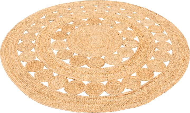Produktbild Pergamon Naturfaser Teppich Jute Salsa Trend Rund (200x200 cm)