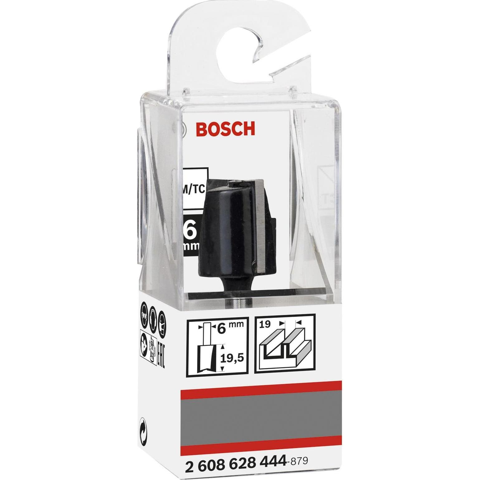 Bosch Professional Zubehör, Punte per fresa, Fresa per scanalature 6 mm. D1 19 mm. L 19,5 mm. G 51 mm