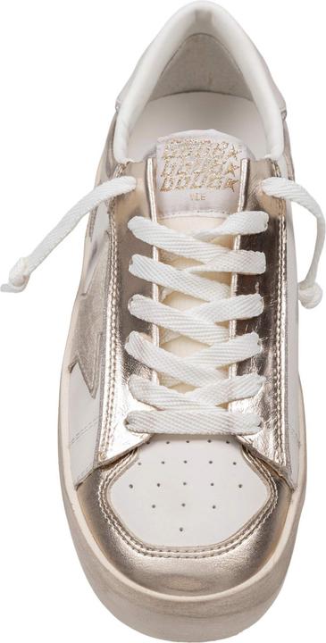 Actual product image Golden Goose sneakers stardan in leather color white and platinum (38)