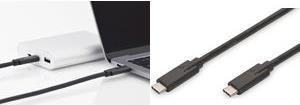 Produktbild Digitus USB Type-C Gen2 Anschlusskabel (1 m, USB 3.1)