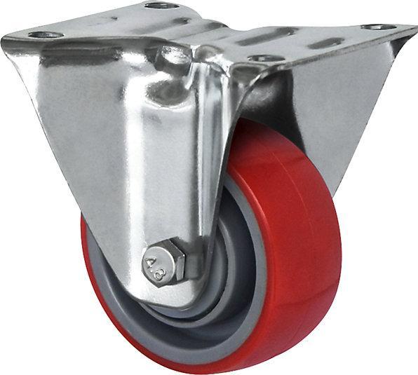 Produktbild Cascoo PU-Reifen, rot auf Polyamidfelge