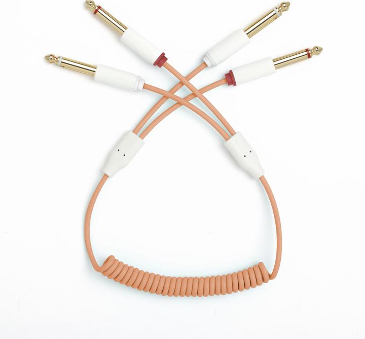 MyVolts ACV13PE - Candycords - Pedal to Pedal - curly 40 - Peach