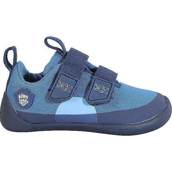 Affenzahn, Unisex, Sneaker, Kid's Barfussschuh Baumwolle Lucky, Blau, (22)