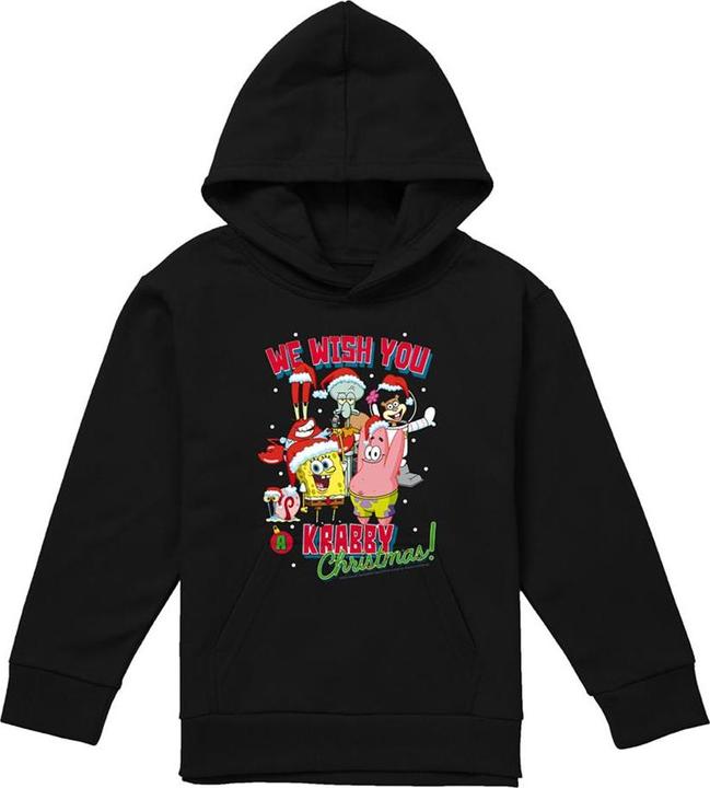 Produktbild Spongebob Squarepants Crabby Christmas Kapuzenpullover Zum Überziehen (128)