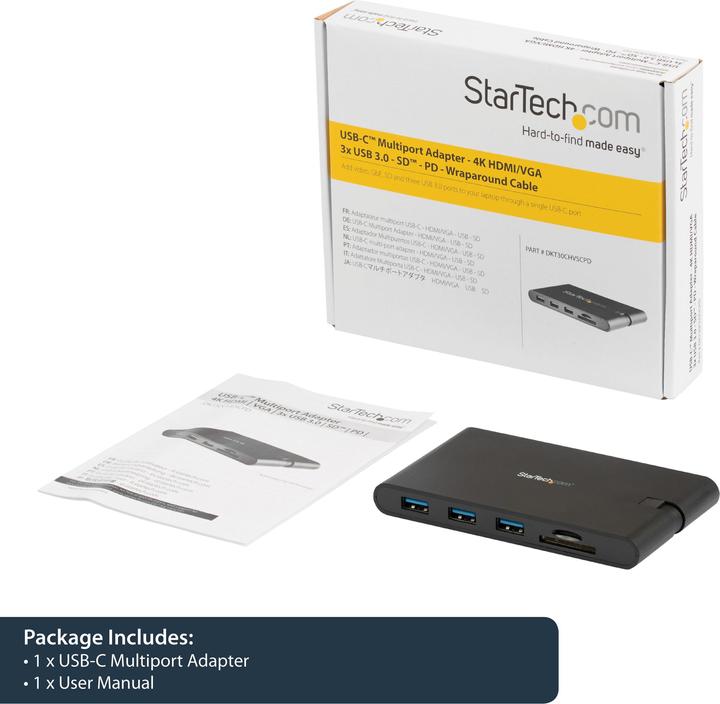 Produktbild StarTech DKT30CHVSCPD (USB-C, 5 Ports)