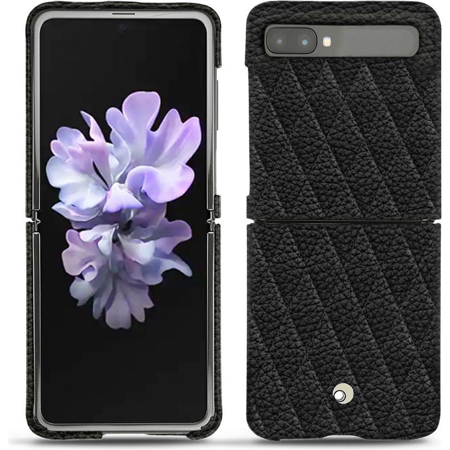 Noreve Lederschutzhülle (Samsung Galaxy Z Flip), Smartphone Hülle, Schwarz